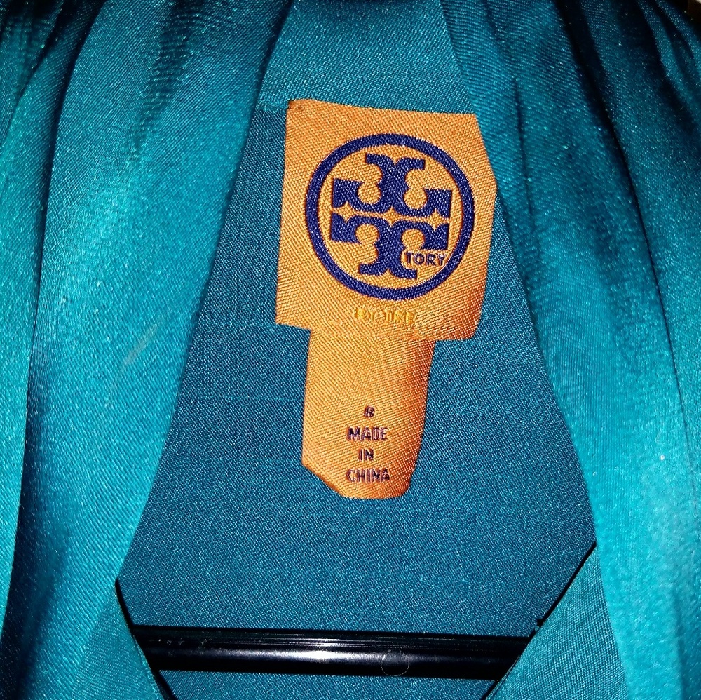 100% Silk Button Down Tory Burch Blouse